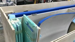 Custom shipping crate wood metal foam