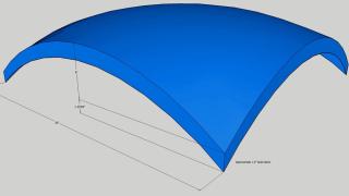 Roof shell design thermo-formed plastic