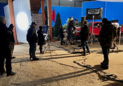 RAM trucks set design filming