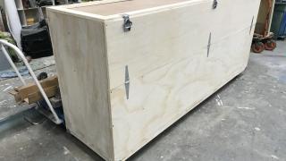 Shipping crate for phone booth